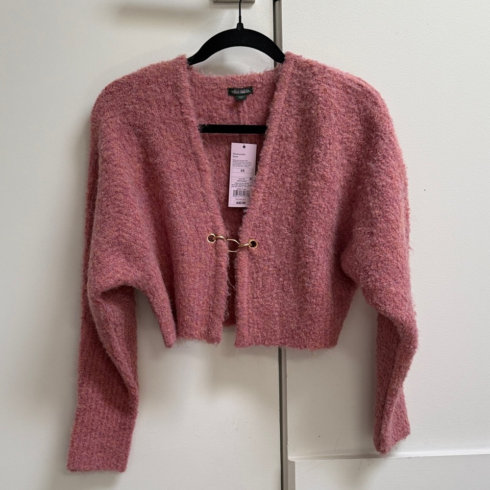 Wild Fable Pink Textured Cardigan